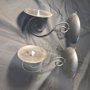 Rustic/Farmhouse Style Solid Iron Wall Sconces SET OF TWO NWOT